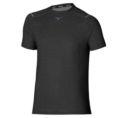Camisa Mizuno DAF Dope Dyed Tee Hombre Negros - Chile M718GKFXRV